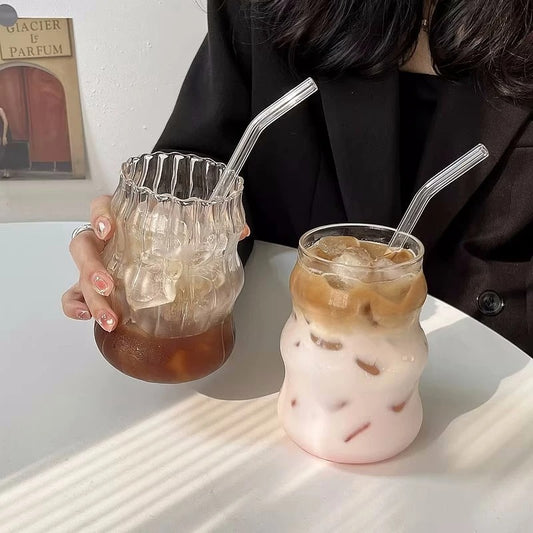 Transparent Glass Cup Exquisite Heat-resistant Tumbler