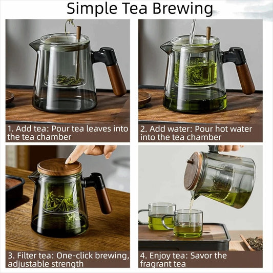 Glass Teapot Heat Resistant 650ML