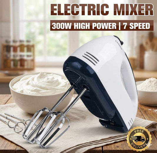 7 Speed Stainless Steel Egg-Whisk