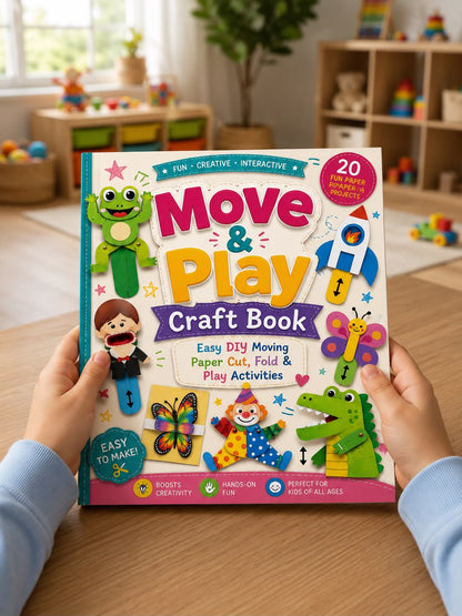 Move & Play Craft Book Easy DIY Moving Paper Cut Fold & Play Activities