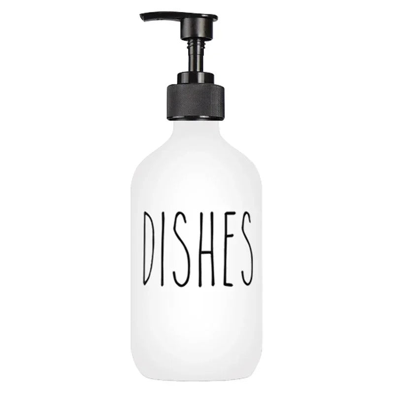 500ML White/Black Empty Container Hand & Dishes