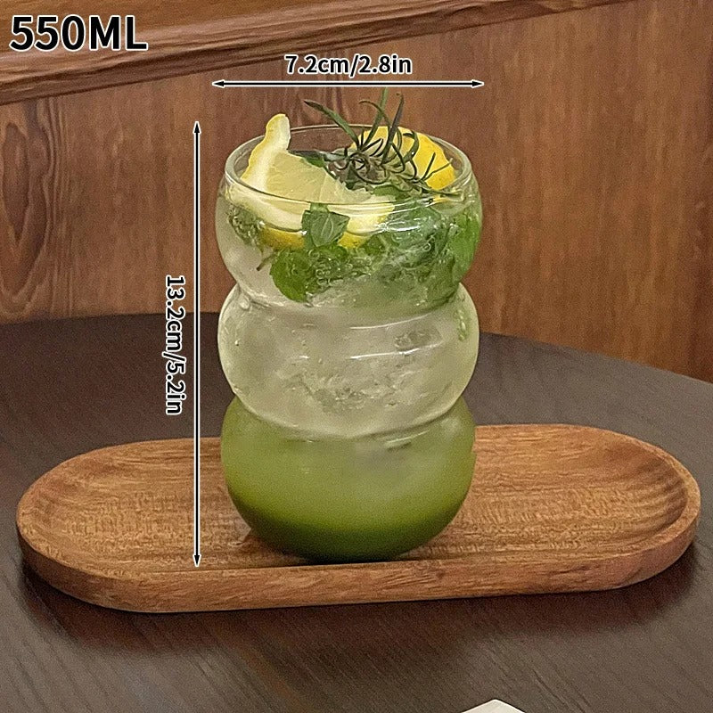 Transparent Glass Cup Exquisite Heat-resistant Tumbler