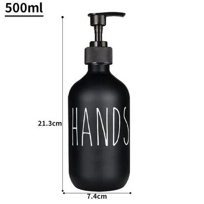 500ML White/Black Empty Container Hand & Dishes