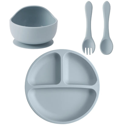 4PCS Baby Silicone Feeding Set