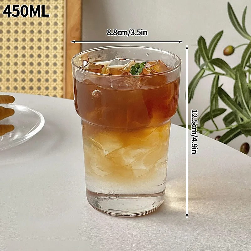 Transparent Glass Cup Exquisite Heat-resistant Tumbler