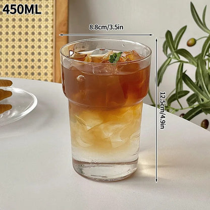 Transparent Glass Cup Exquisite Heat-resistant Tumbler