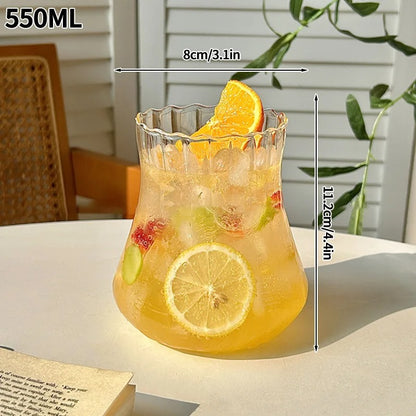 Transparent Glass Cup Exquisite Heat-resistant Tumbler