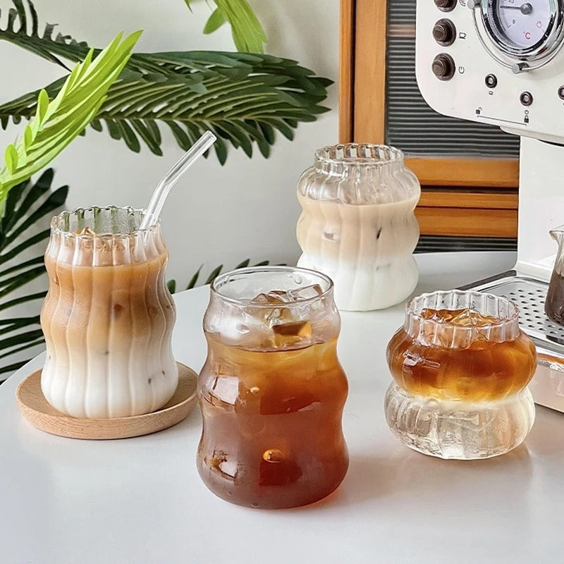Transparent Glass Cup Exquisite Heat-resistant Tumbler