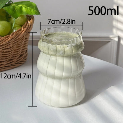 Transparent Glass Cup Exquisite Heat-resistant Tumbler