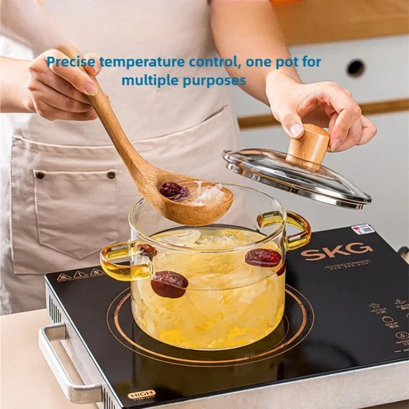 Transparent Glass Soup Pot