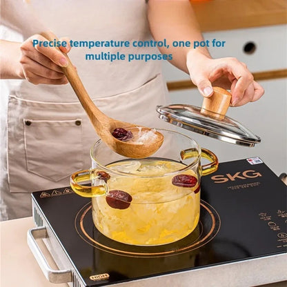 Transparent Glass Soup Pot