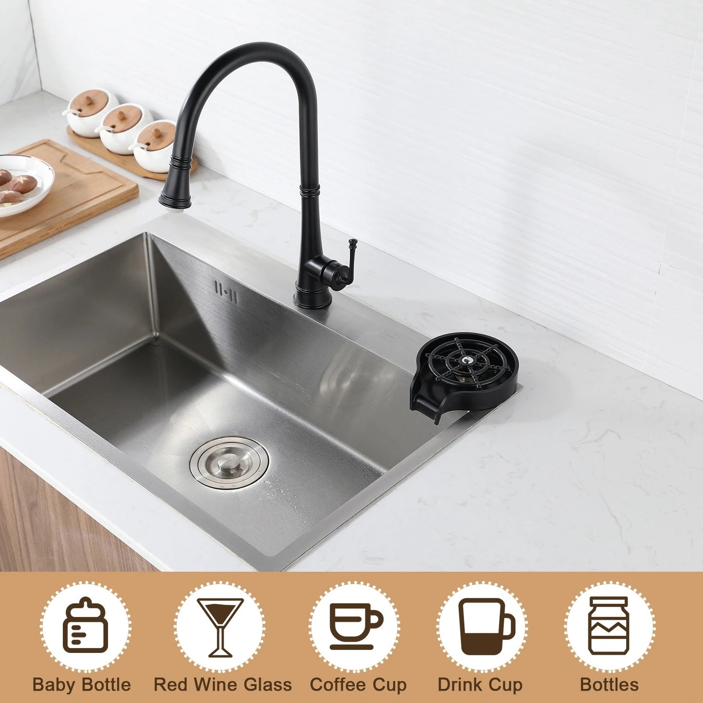 Glass Rinser for Kitchen