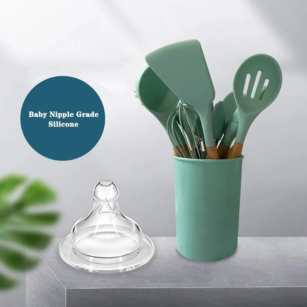 Silicone Utensils Kitchen Cooking Tool Set