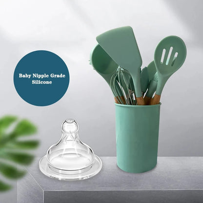 Silicone Utensils Kitchen Cooking Tool Set