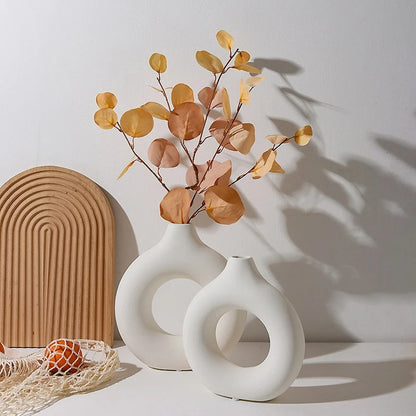 Nordic White Flower Vase