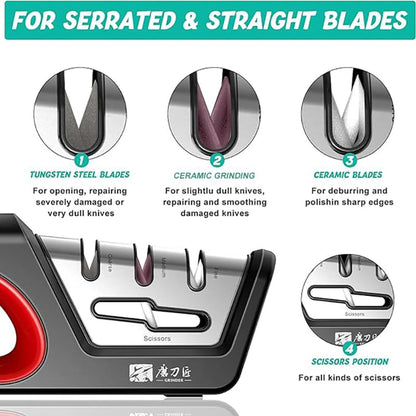 4 in 1 kitchen sharpener blade