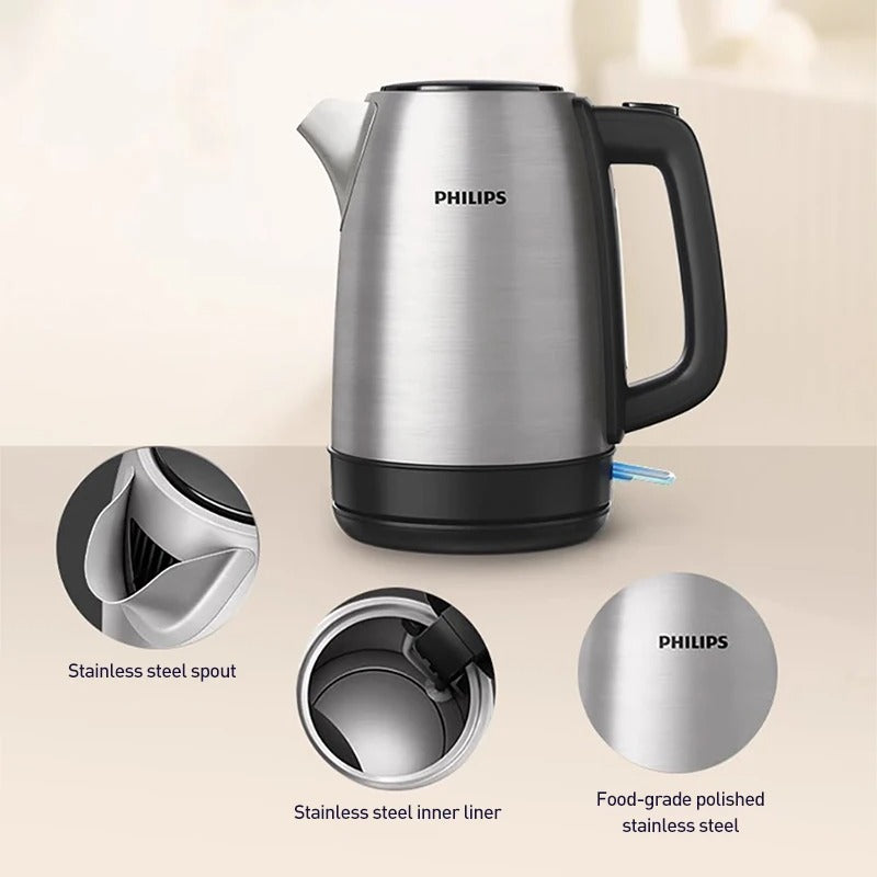 Philips electric kettle|304 edible grade stainless steel