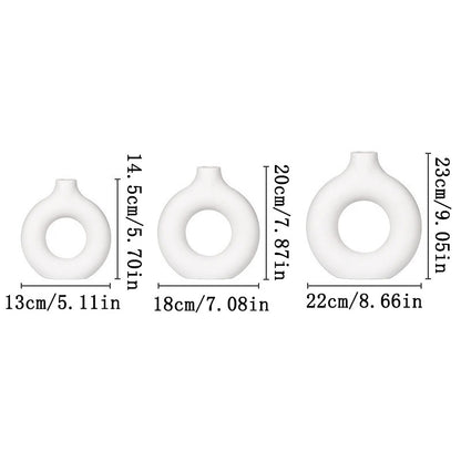 Nordic White Flower Vase