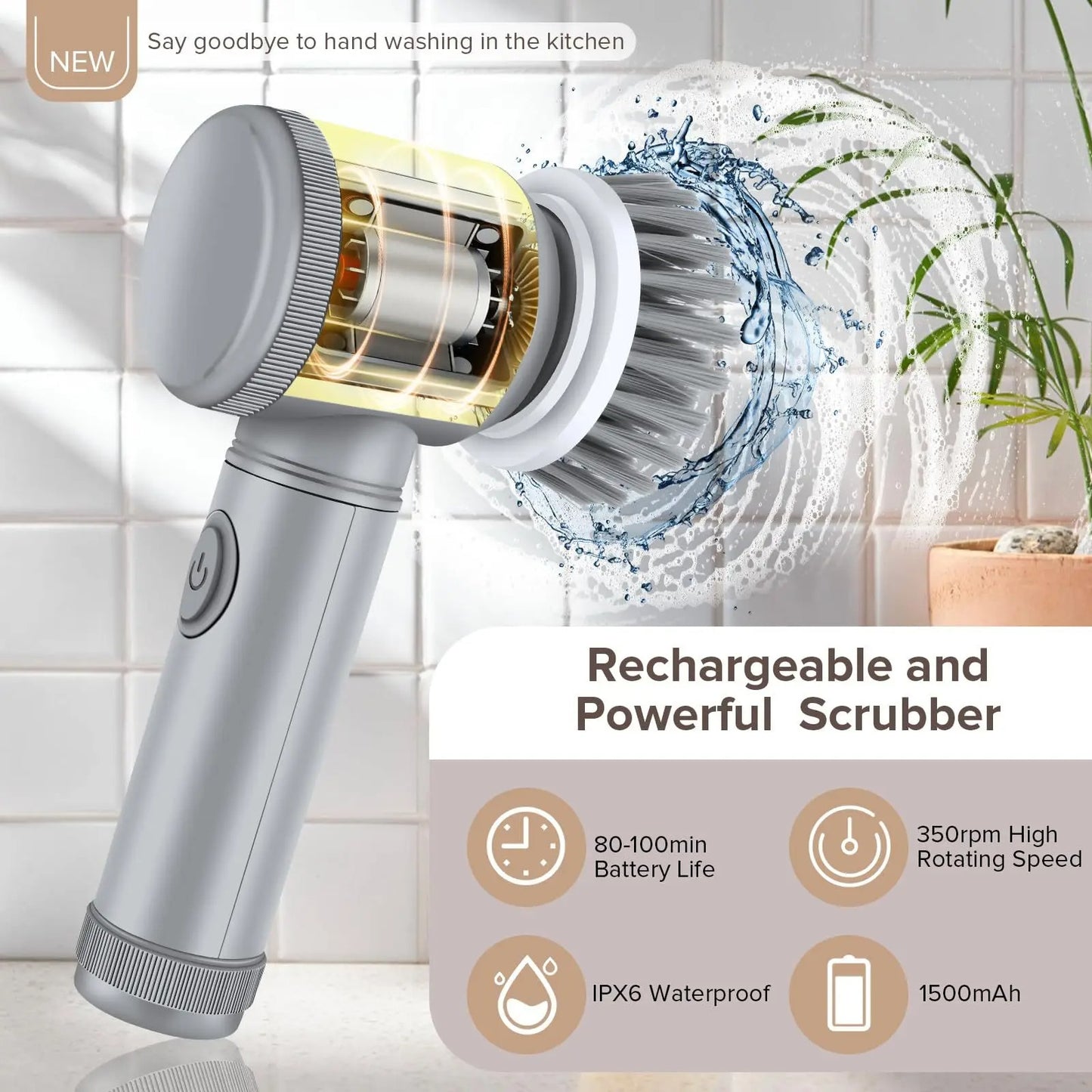 5 in 1 
Magic Brush Electric Rechargeable