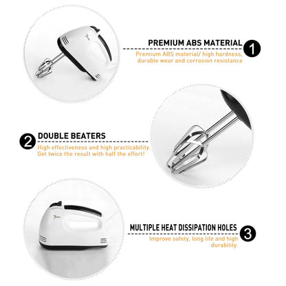 7 Speed Stainless Steel Egg-Whisk