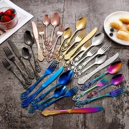 Golden Stainless Steel Cutlery Set