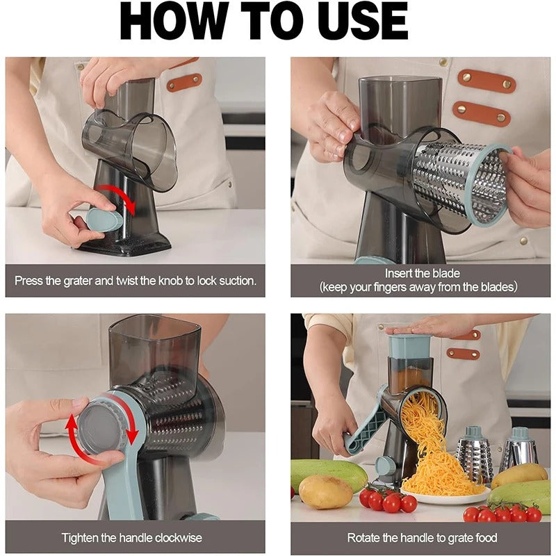 3 in 1 Rotary Vegetable Shredder