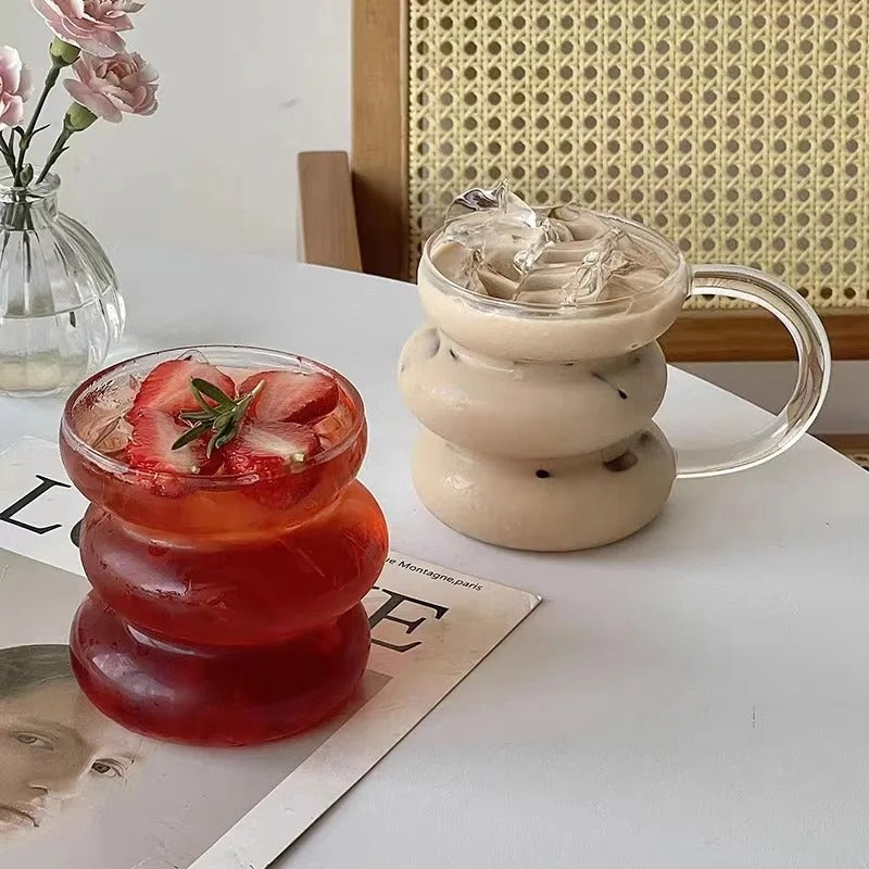 Transparent Glass Cup Exquisite Heat-resistant Tumbler