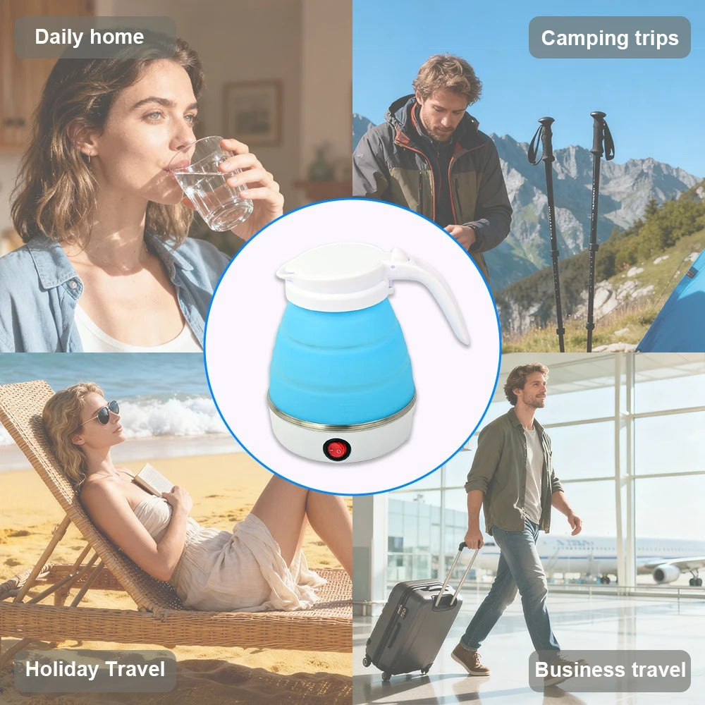 0.6L Mini Folding Kettle Portable Water Heater