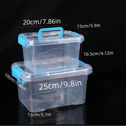 2pcs Large Plastic Storage Box