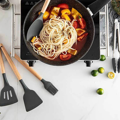 Silicone Utensils Kitchen Cooking Tool Set