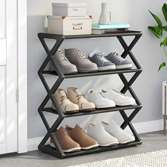 Hot 4-Tier X-Type Shoe Storage Rack