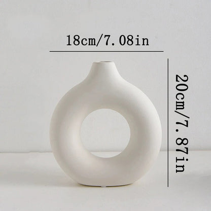 Nordic White Flower Vase